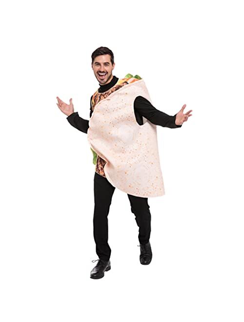 Spooktacular Creations Adult Realistic Taco Costume for Halloween, Costume Party, Trick or Treating, Cosplay Party
