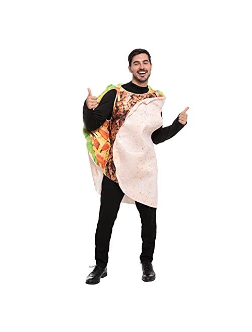 Spooktacular Creations Adult Realistic Taco Costume for Halloween, Costume Party, Trick or Treating, Cosplay Party