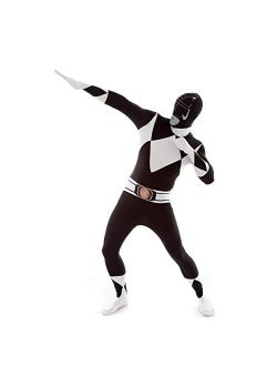 Black Power Ranger Costume Adult Bodysuit Superhero Halloween Costumes for Men