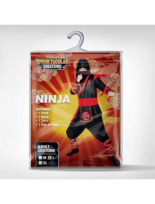 Spooktacular Creations Men Ninja Deluxe Costume for Adult Halloween