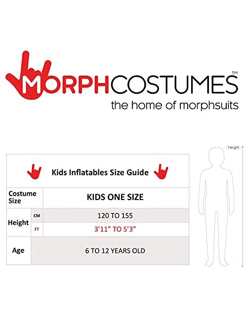 Morph USA Tube Dancer Costume Wacky Waving Tube Man Inflatable Halloween Costumes for Kids