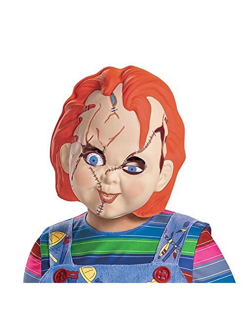 Disguise Chucky Costume for Kids, Official Childs Play Chucky Costume Jumpsuit and Mask Outfit, Classic Child
