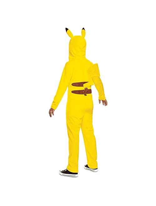 Disguise Pikachu Costume for Kids, Official Pokemon Costume Hooded Jumpsuit