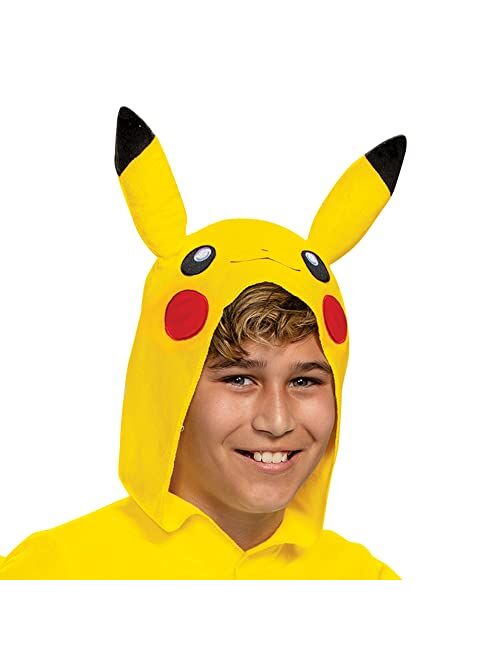 Disguise Pikachu Costume for Kids, Official Pokemon Costume Hooded Jumpsuit