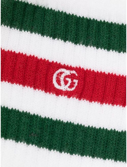 Gucci Kids Web stripe-pattern cotton shorts