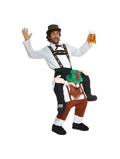 Morph Oktoberfest Costume Men Piggyback Bavarian German Beer Costume Adult Funny Halloween Costumes