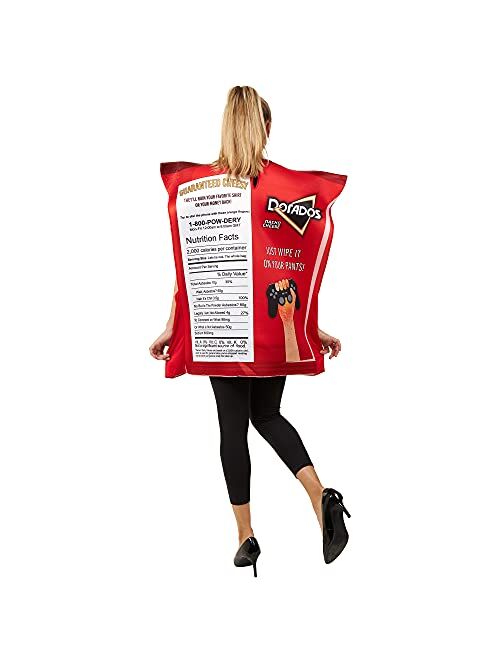 Hauntlook Bag of Chips Halloween Costume | One Size fits Most | Slip On Adult Halloween Costume | Funny Adult Costume | Nacho Cheese Chip Bag Costume