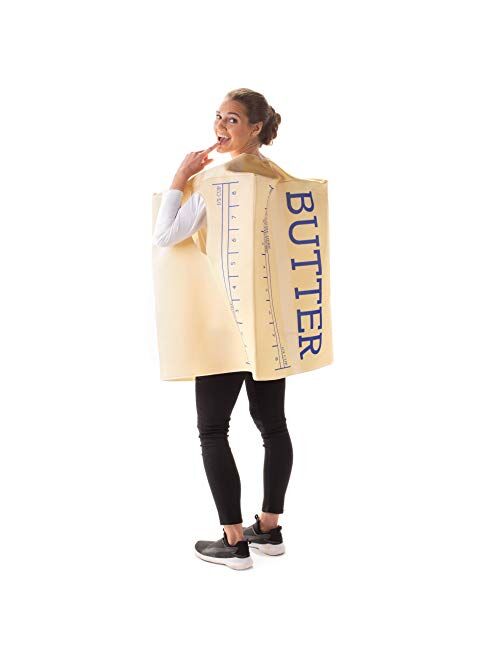 Hauntlook Smooth as Butter Halloween Costume - Funny Breakfast Food Adult Unisex Body Suit