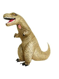Jurassic Inflatable Dinosaur T-Rex Fancy Dress Costume Unisex - One size fits most