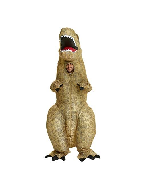 Morph Jurassic Inflatable Dinosaur T-Rex Fancy Dress Costume Unisex - One size fits most