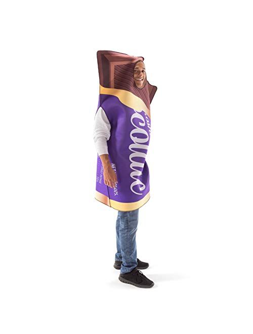 Hauntlook Chocolate Bar Halloween Costume - Funny Food & Candy One-Size Adult Body Suit