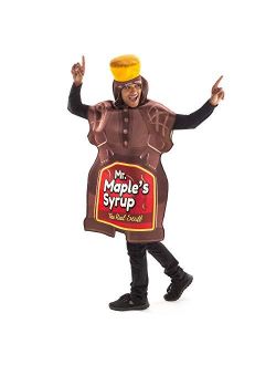 Mr. Maple Syrup Bottle Halloween Costume - Funny Adult Breakfast Food Body Suit