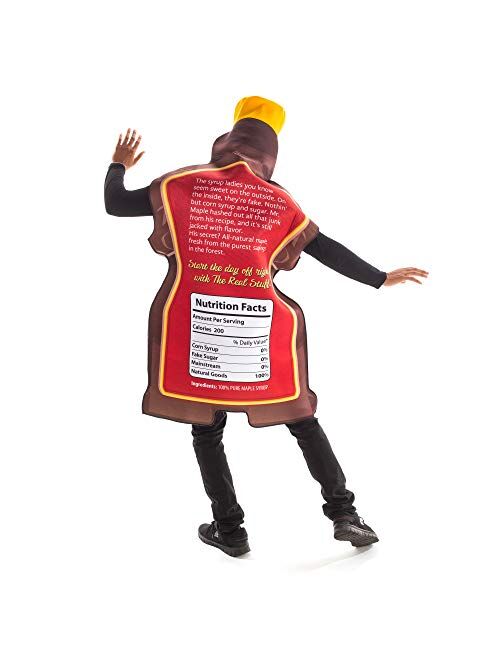 Hauntlook Mr. Maple Syrup Bottle Halloween Costume - Funny Adult Breakfast Food Body Suit