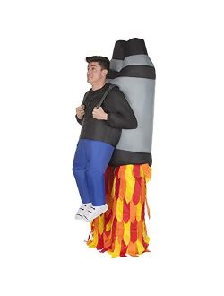 Jetpack Pick Me Up Inflatable Costume - Great Illusion Fancy Dress Outfit One size fits most