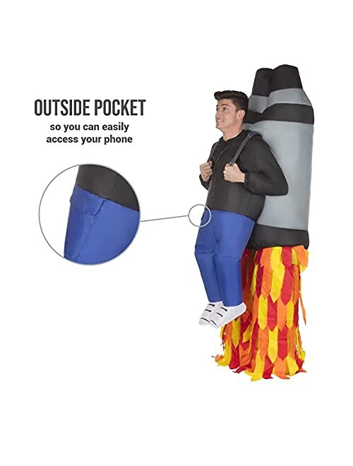 Morph Jetpack Pick Me Up Inflatable Costume - Great Illusion Fancy Dress Outfit One size fits most
