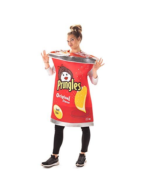 Hauntlook Bag of Chips Halloween Costume | One Size fits Most | Slip On Adult Halloween Costume | Funny Adult Costume | Prungles Chip Costume