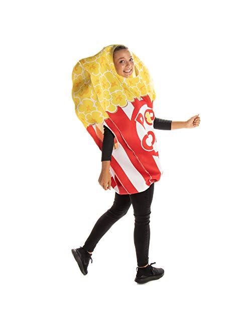 Hauntlook Poppin' Popcorn Halloween Costume - Funny Food Unisex Adult One Size Suit