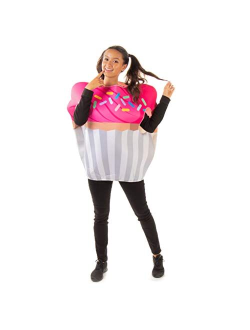Hauntlook Chocolate Cupcake Halloween Costume - Cute Food Adult One Size Suits for Women