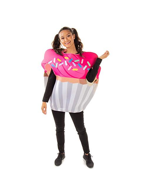 Hauntlook Chocolate Cupcake Halloween Costume - Cute Food Adult One Size Suits for Women