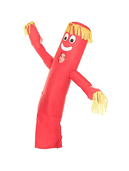 Morph Inflatable Tube Man Costume Adult Wavy Arm Blow Up Air Dancer Funny Inflatable Halloween Costumes