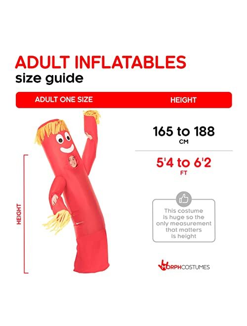Morph Inflatable Tube Man Costume Adult Wavy Arm Blow Up Air Dancer Funny Inflatable Halloween Costumes