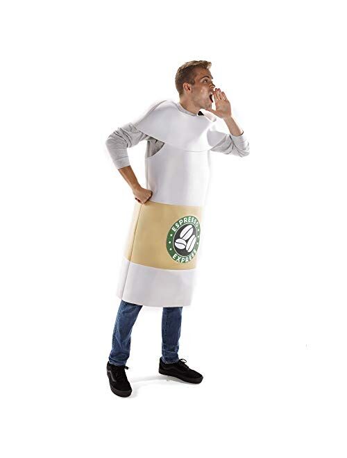 Hauntlook Venti Hot Coffee Cup Halloween Costume - Adult Unisex One Size Outfit