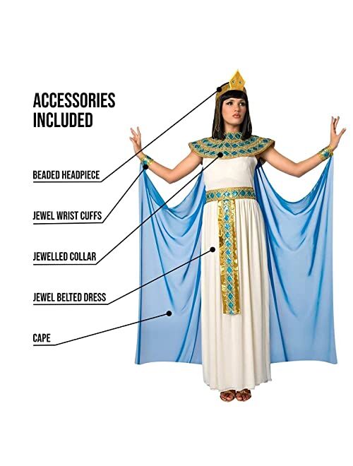 Morph Adult Cleopatra Costume For Women Egyptian Princess Egypt Goddess Queen Dress Halloween Costumes For Women