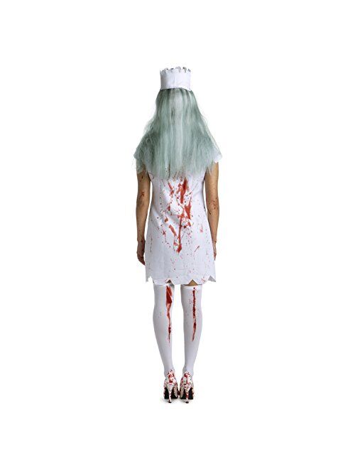 Morph Zombie Nurse Costumes for Women Scary Zombie Dress Outfit Halloween Costumes for Women