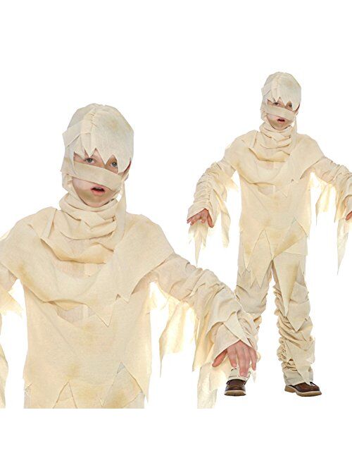 Morph Boys Mummy Costume For Kids Egyptian Pharaoh Tomb Halloween Costumes For Boys and Girls