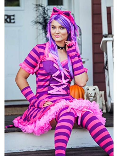 Fun Costumes Adult Plus Size Wonderland Cat Costume Sexy Wonderland Cat Costume for Women