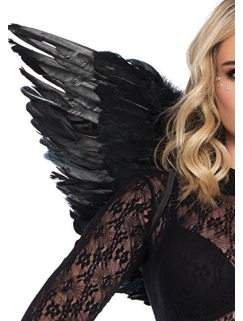 Leg Avenue Women's 2 Pc Feathered Angel Wings and Halo Costume Accessory Kit