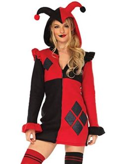 Women's Cozy Harlequin Jester Halloween Costume