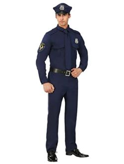 Men's Police Costume Cop Costume for Adults
