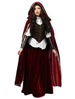 Plus Size Red Riding Hood Costume for Women Deluxe Little Red Riding Hood
