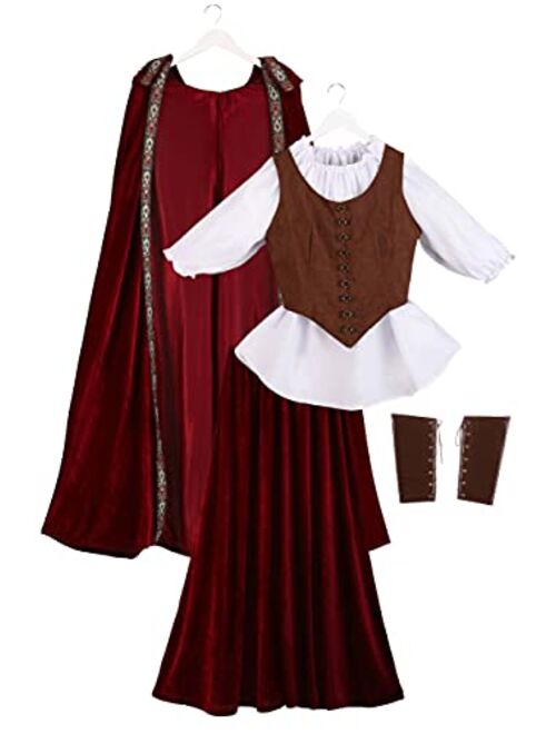 Fun Costumes Plus Size Red Riding Hood Costume for Women Deluxe Little Red Riding Hood