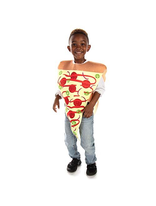 Hauntlook Personal Pan Pizza Halloween Children's Costume - Funny Food Kids Outfit
