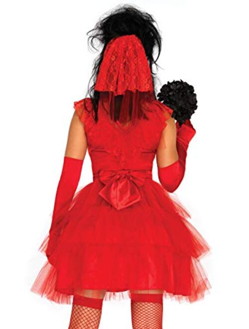 Leg Avenue Women's Beetle Bride 80s Halloween Costume