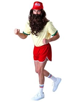 Forrest Gump Running Costume with Wig and Beard
