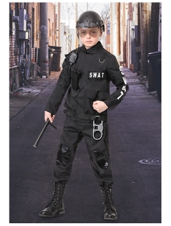 Kids SWAT Commander Costume Swat Team Costume for Boys