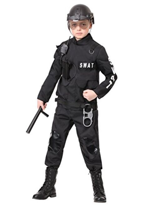 Fun Costumes Kids SWAT Commander Costume Swat Team Costume for Boys