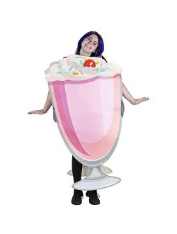 Strawberry Milkshake Dessert Halloween Costume - Fun Food Unisex One-Size Outfit