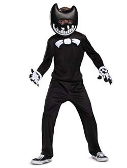 Bendy Costume for Kids, Bendy and The Ink Machine Video Game Themed Character Jumpsuit