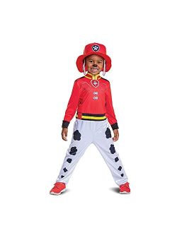Paw Patrol Marshall Costume Hat and Jumpsuit for Boys, Paw Patrol Movie Character Outfit with Badge