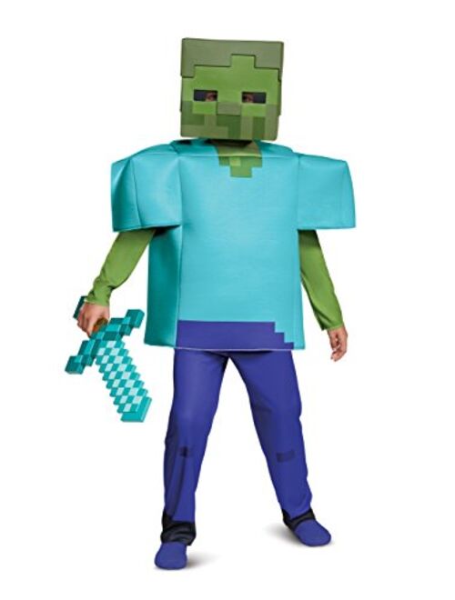 Disguise Minecraft Deluxe Kid Zombie Costume