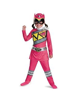 Pink Power Rangers Costume for Toddlers. Official Licensed Pink Ranger Dino Charge Classic Power Ranger Suit with Mask