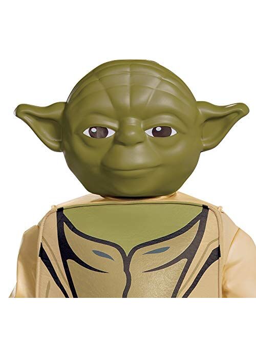 Disguise Yoda Costume for Kids, Official Lego Star Wars Costume with Mask and Robe