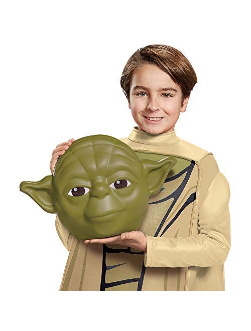 Disguise Yoda Costume for Kids, Official Lego Star Wars Costume with Mask and Robe