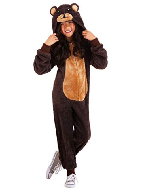Fun Costumes Brown Bear Onesie Kid's Costume