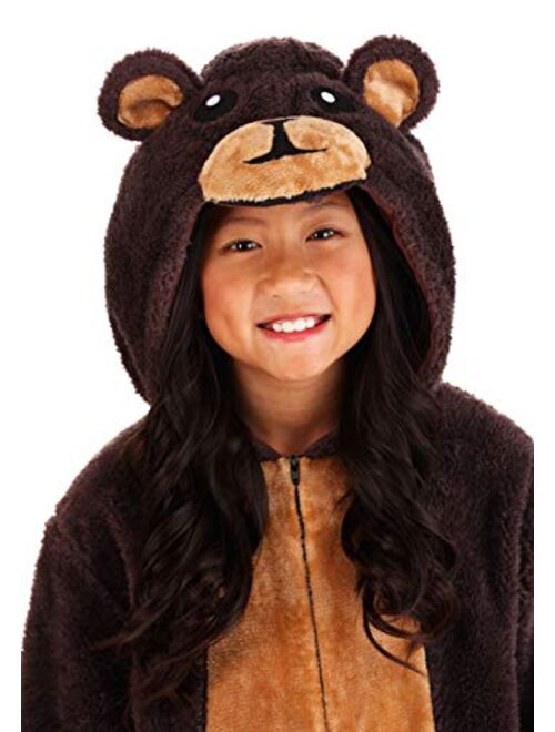 Fun Costumes Brown Bear Onesie Kid's Costume