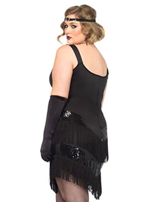 Leg Avenue Women's Plus-Size 2 Piece Glamour Flapper Costume